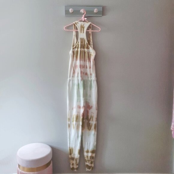 NWT Young Fabulous & Broke Eberhart green & pink tie dye jumpsuit, XS - Picture 12 of 12